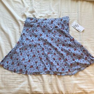 Reformation flower print flowy skirt.